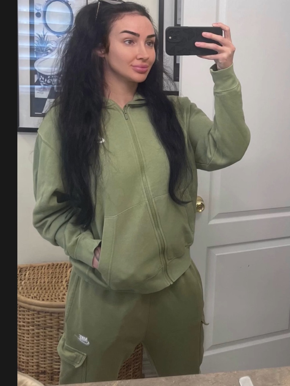 Nike Olive Green Tracksuit Set